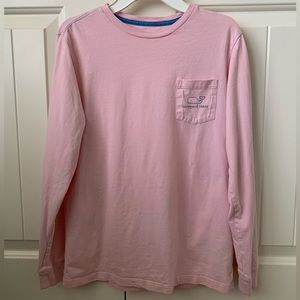 Vineyard Vines Pink Long Sleeve Kids Shirt